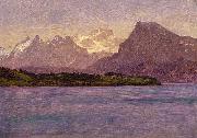 Albert Bierstadt Alaskan Coastal Range USA oil painting artist